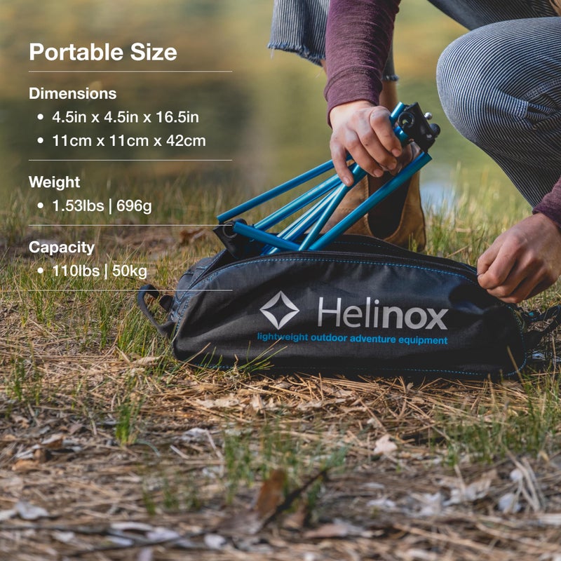 Helinox Table One Lightweight, Collapsible, Portable, Outdoor Camping Table, Black - Image 3